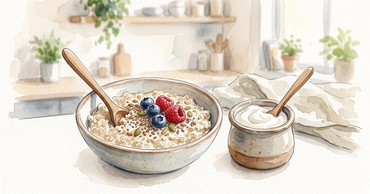 Avena y yogur griego: dos aliados con funciones distintas para mejorar el tránsito intestinal