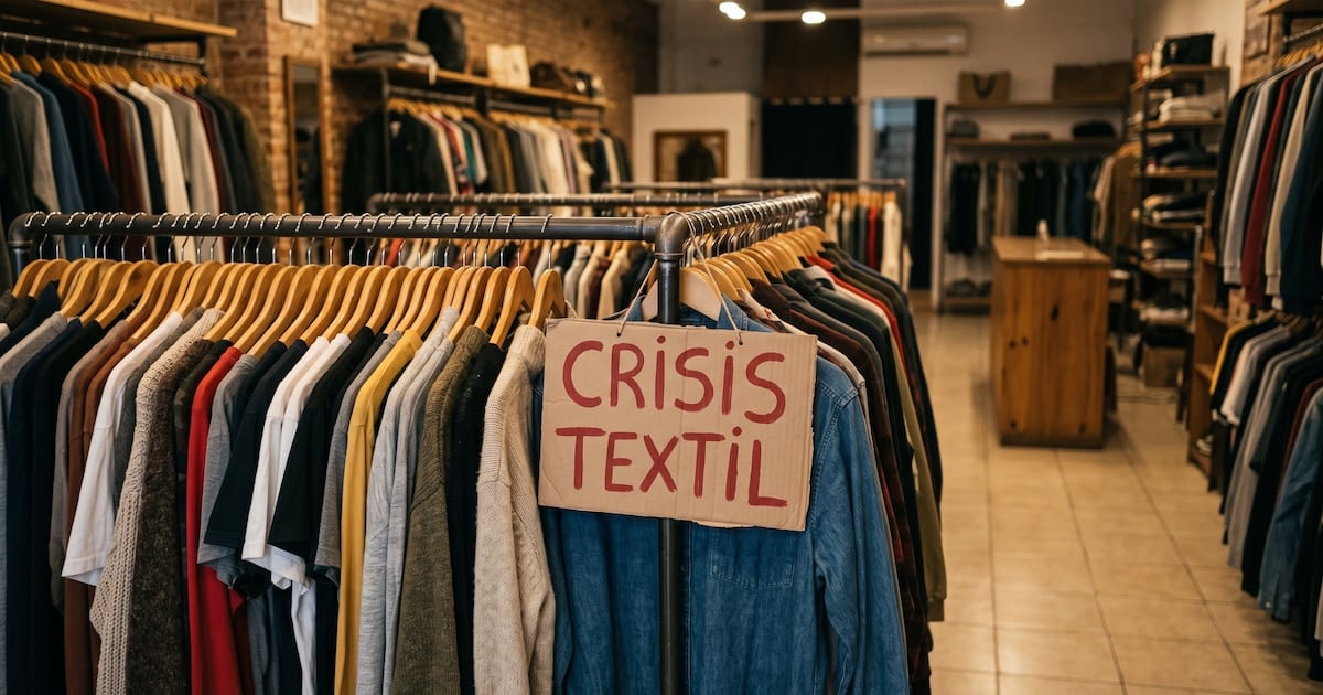 Textil en rojo: la producción se derrumba casi nueve veces más que el resto de la industria
