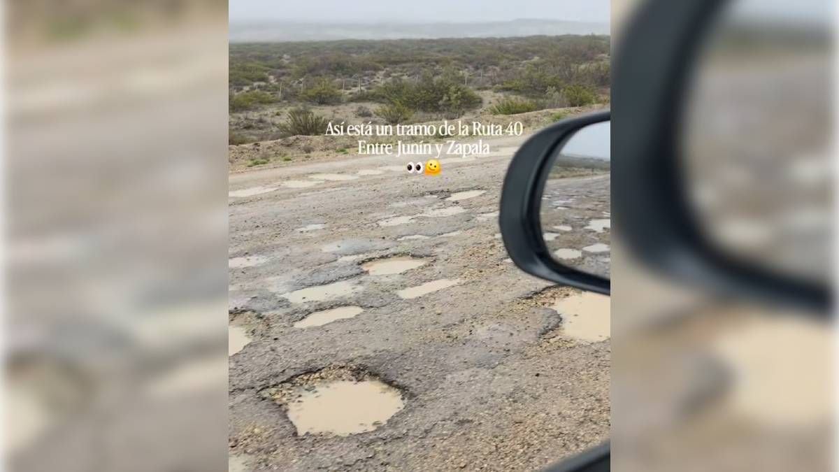 Ruta 40 en Neuquén: treinta kilómetros de pozos que obligan a planificar el viaje entre Junín de los Andes y Zapala